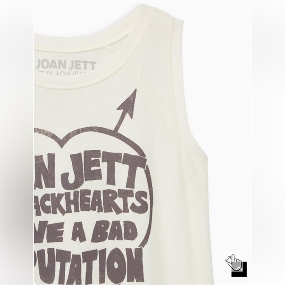 Torrid Classic Raglan Tank - Joan Jett White - Picture 2 of 9